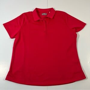 Callaway Opti-Dri Women’s Golf Polo Shirt XL Red Short Sleeve Performance